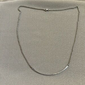 James Avery hammered crescent charm necklace